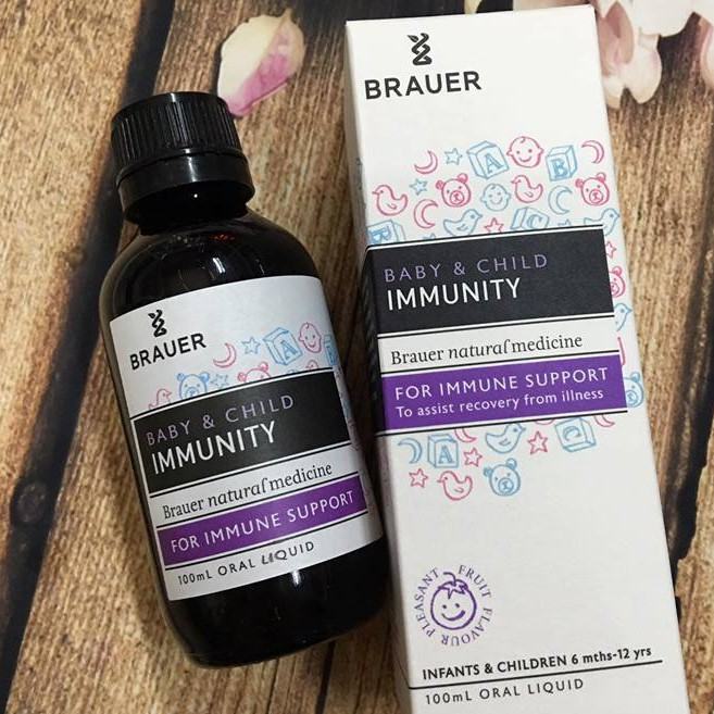 Siro tăng sức đề kháng cho bé từ 6 tháng Brauer Immunity 100ml của Úc siro-tang-suc-de-khang-brauer-immunity