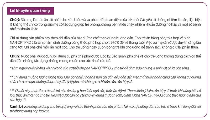 Các lời luyên quan trọng dành cho mẹ LAZADA-Product Page-OPTIPRO-FA